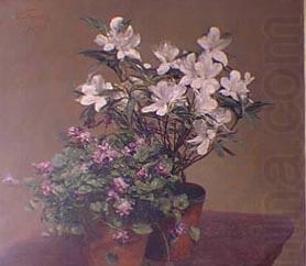 Henri Fantin-Latour Violettes et azalees china oil painting image